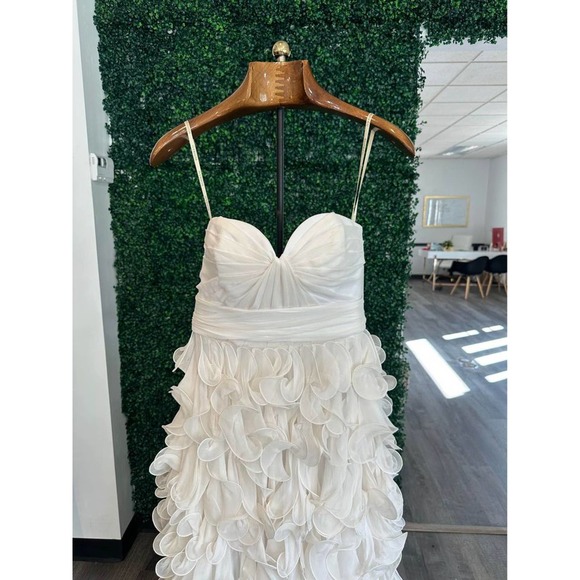 Ivy & Aster Gardenia White, Ivory Ruffle Blossom Wedding Dress size 8 Orig.$3000 - Picture 5 of 10